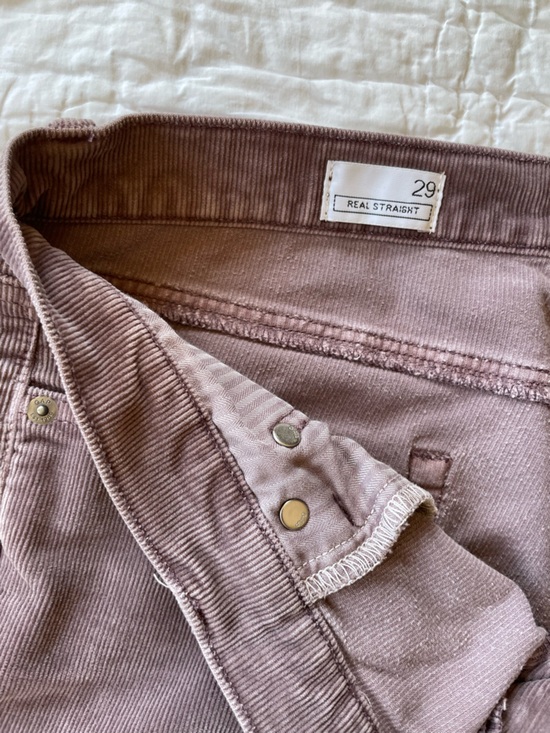GAP Corduroy Straight-Leg Pants in Mauve, size 29 - Picture 5 of 5